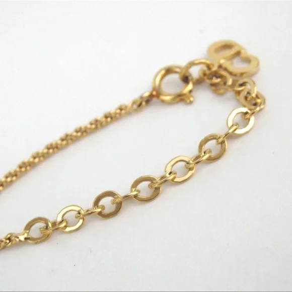 EUC Authentic Dior Gold Plated Necklace - Picture 7 of 9